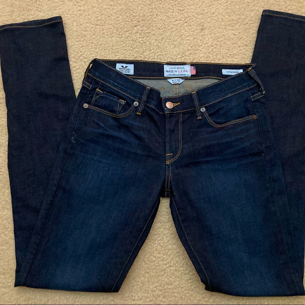 Lucky Charlie Skinny, dark wash,